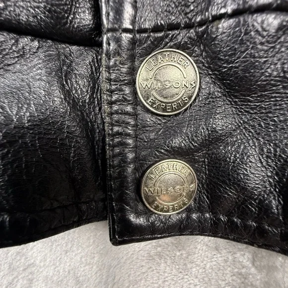 Wilsons Leather Experts Men's XLT Thinsulate 3M Heavy Zip Jacket Black‎ VTG - Picture 5 of 15